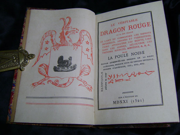 Illustration from the Grand Grimoire (Le Dragon Rouge)