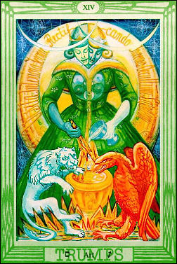 Art, trump XIV of Crowley's Thoth Tarot