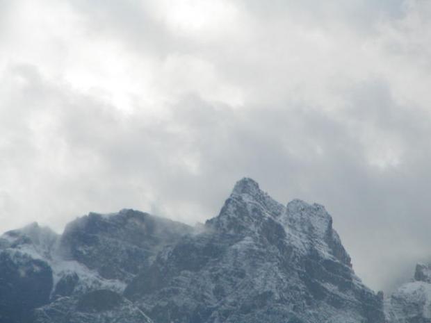 Canadian Rockies mountain summit