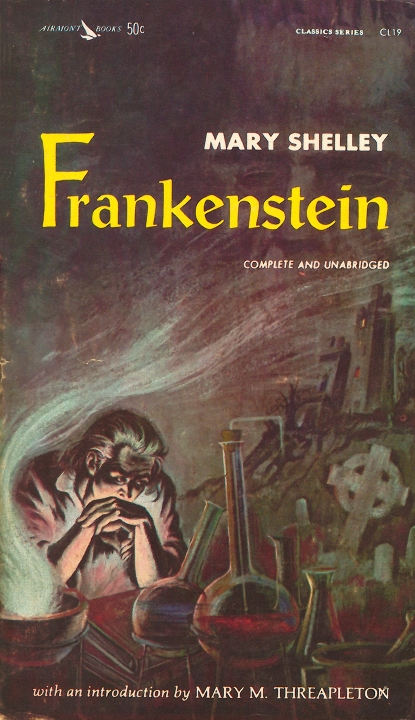 Cover of an Airmont edition of Frankenstein
