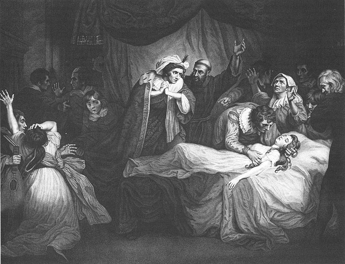 Painting of Romeo and Juliet, Act IV, Scene V